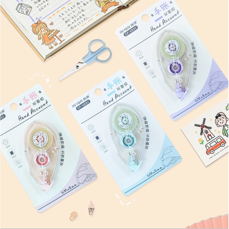 

KUALITAS OKE Hand Account Glue Tape Lem Roll Lem Kertas