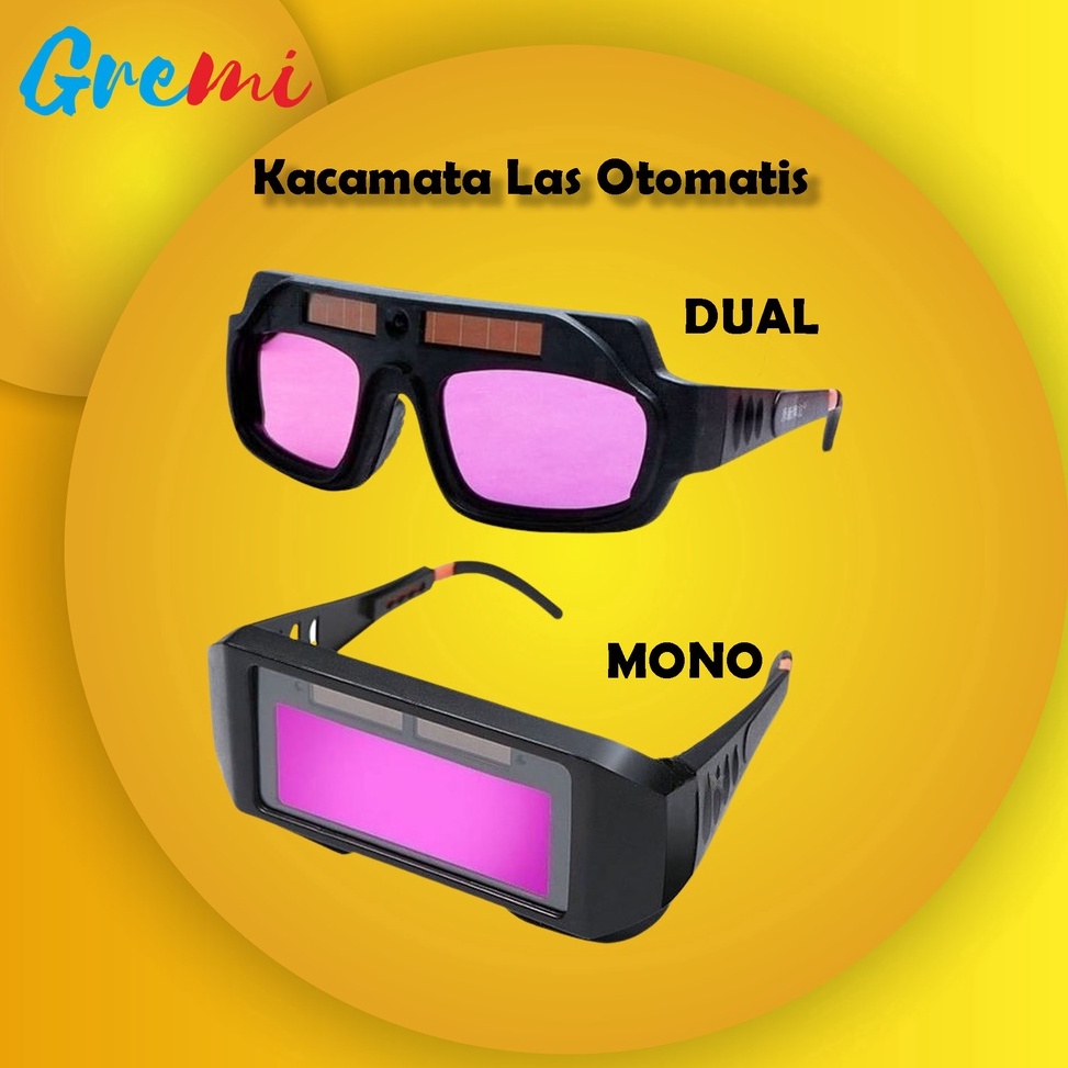 Terbaik Kacamata Las Otomatis Anti Silau Solar Welding Glasses Auto Darkness