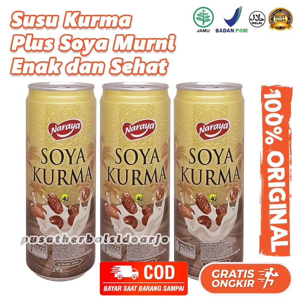 

Soya Kurma Naraya 300 ml Susu Kurma Naraya 300ml