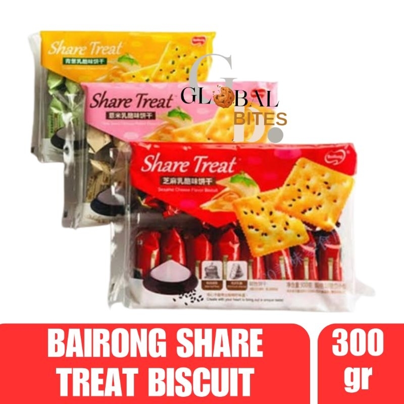 

Bairong Share Treat Biscuit 300gr Coix seed Scallion Sesame cheese