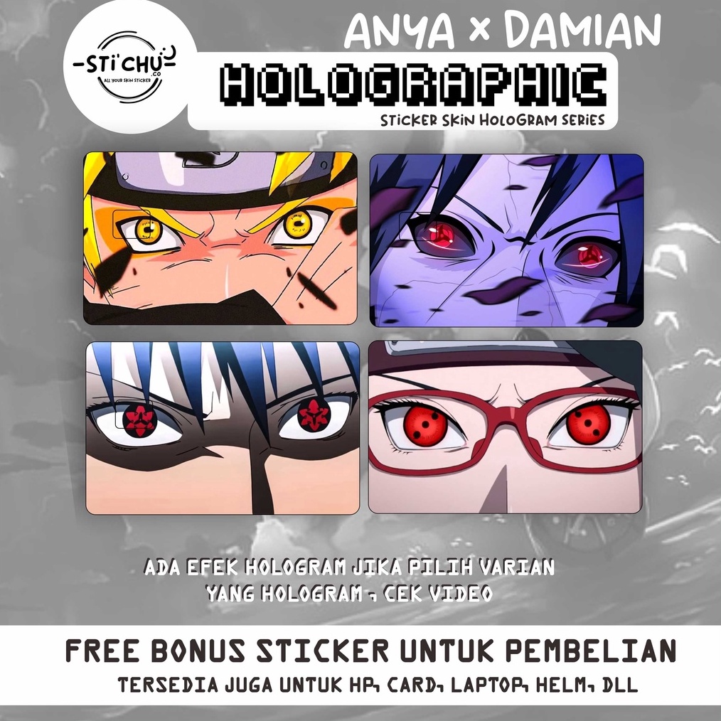 

DISCOUNT Sticker Kartu Atm HOLOGRAM Naruto Skin Card Emoney Flazz Tapcash ATM Debit Credit