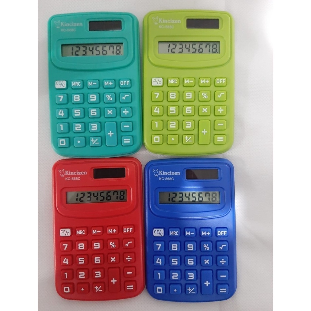 

DISCOUNT TODAY KINCIZEN KC568C Kalkulato Saku Warna Colorfull Pocket Calculator KC 568 C