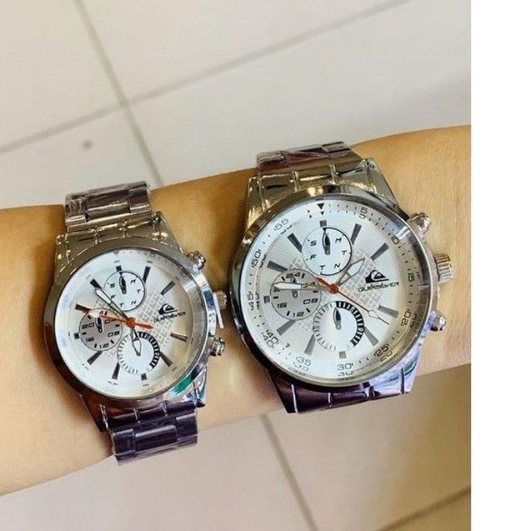 Jam Tangan Couple Quiksilver Rantai Pasangan
