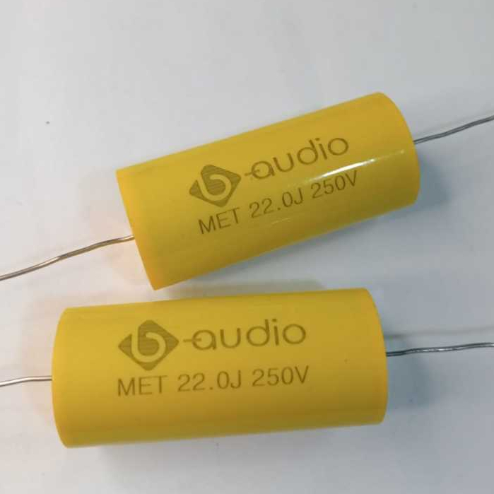 Kapasitor 22uf 250v B Audio MET Metalized Polyester Film untuk kebutuhan Eropa Capacitor B Audio MET