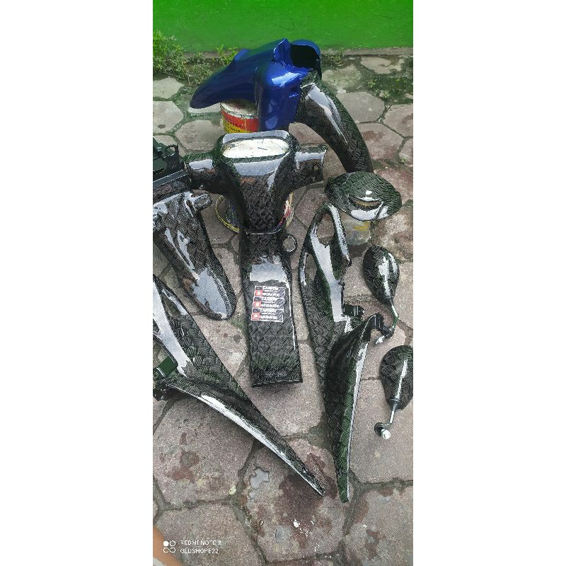 body kasar Yamaha 125zr karbon KEVLAR