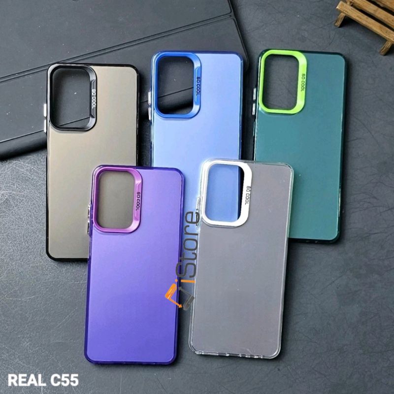 REALME C55 CASE SOCOOL CASING IMD HYBRID PLATE HOLOGRAM REALME C55 iStore