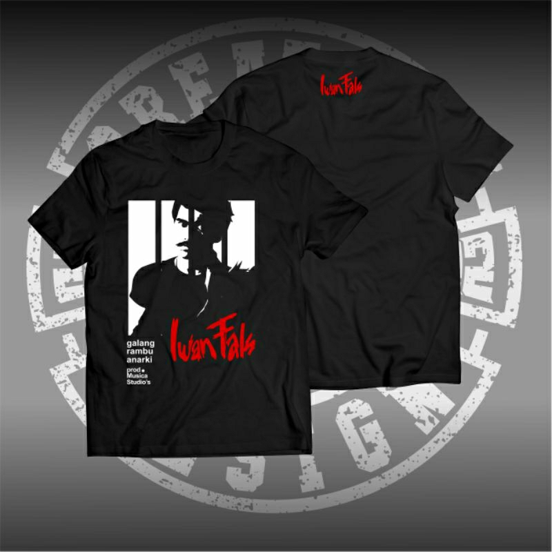 kaos distro iwan fals galang rambu anarki - kaos musik atasan pria wanita iwan fals Cotton Combad