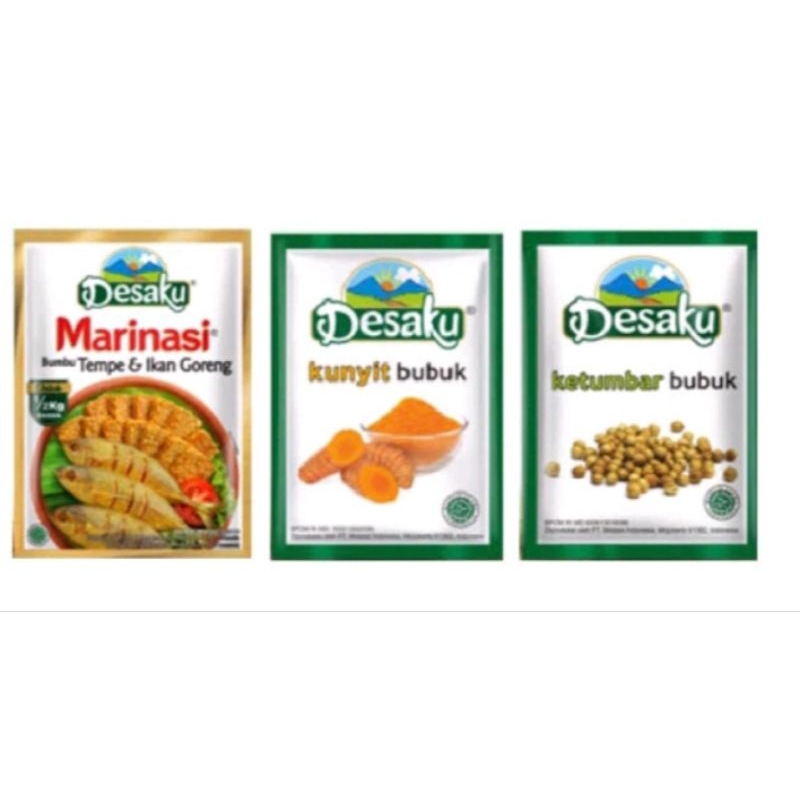 

Desaku Kunyit bubuk Ketumbar bubuk Bumbu dapur 3 Pcs