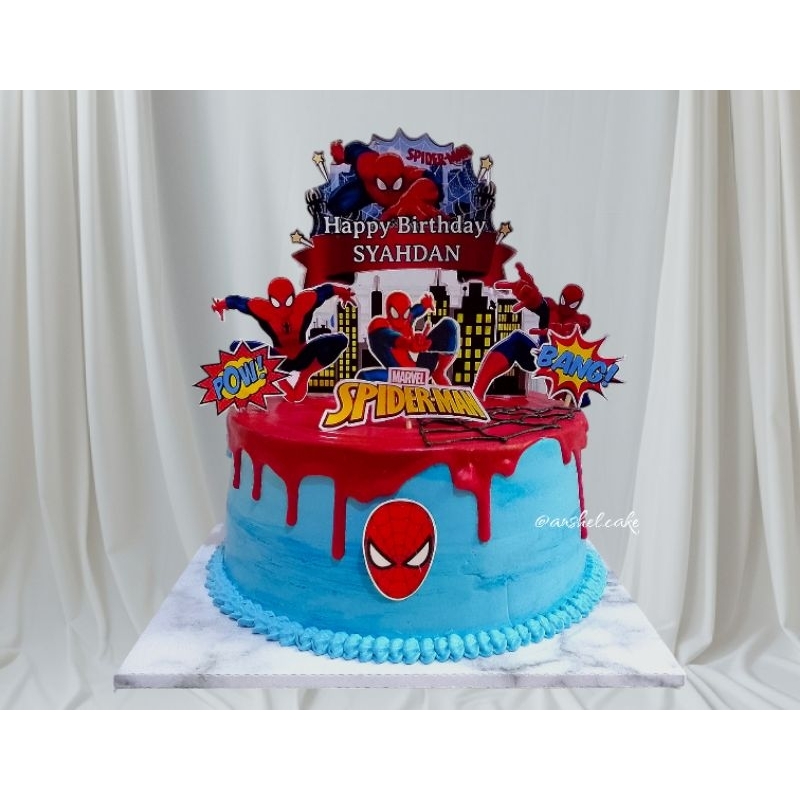 Kue ulang tahun anak - kue ulang tahun spiderman - kue ultah anak - kue ultah spiderman - kue spider