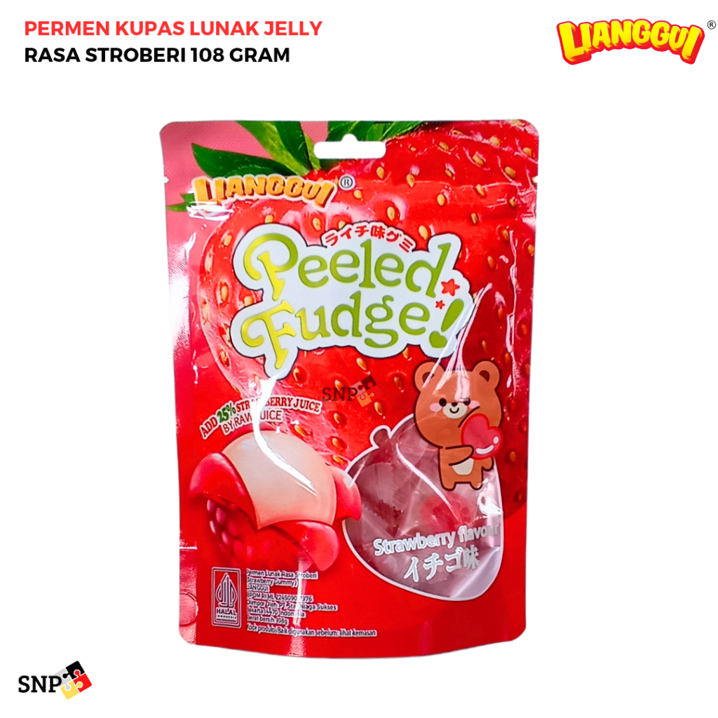 

LIANGGUI PERMEN KUPAS PEELED FUDGE LUNAK JELLY ANEKA RASA BUAH 108 GRAM