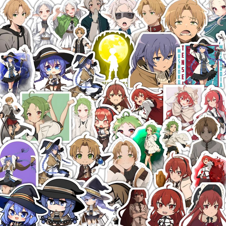 

HDS - STIKER KARAKTER MUSHOKU TENSEI | PER SET | 5 STIKER