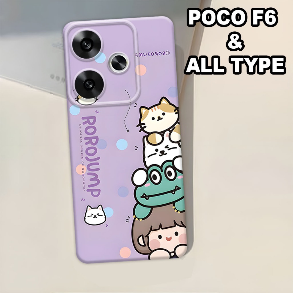 (CFS2) Softcase  pro camera Hp Xiaomi Poco F6 Terbaru 2024 Motif cewek  Case Poco F6 Silikon Tpu Pro