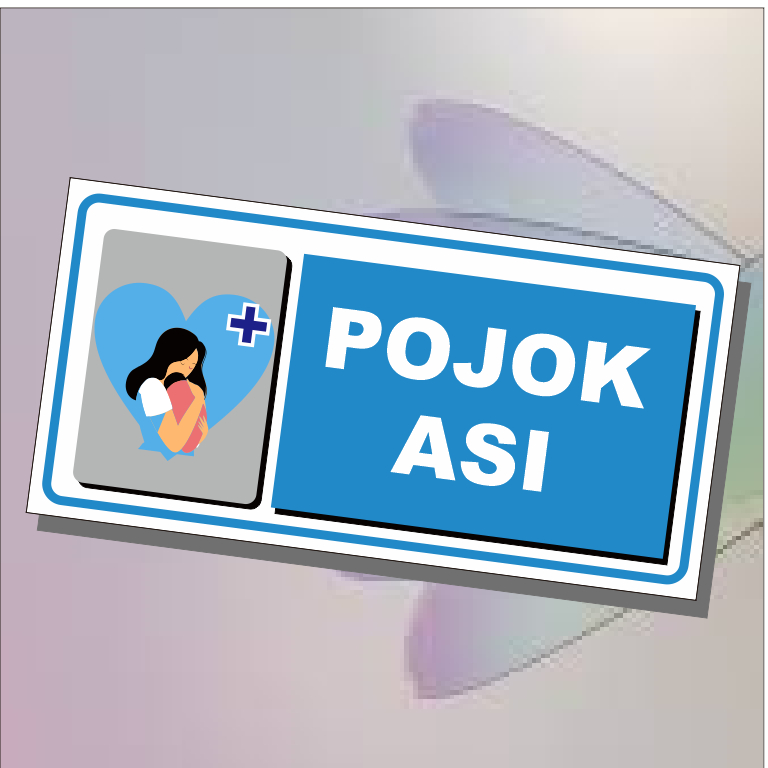 

Stiker Ruang pojok asi versi 2 custom waterproof