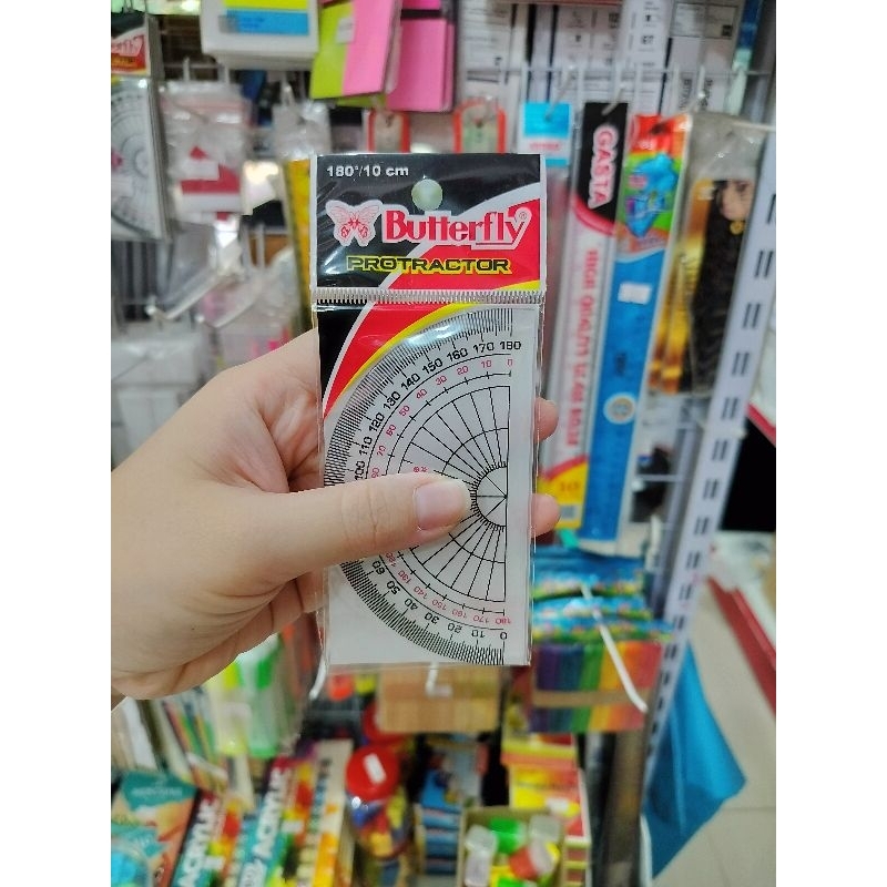 

Penggaris plastik busur Butterfly 10 cm