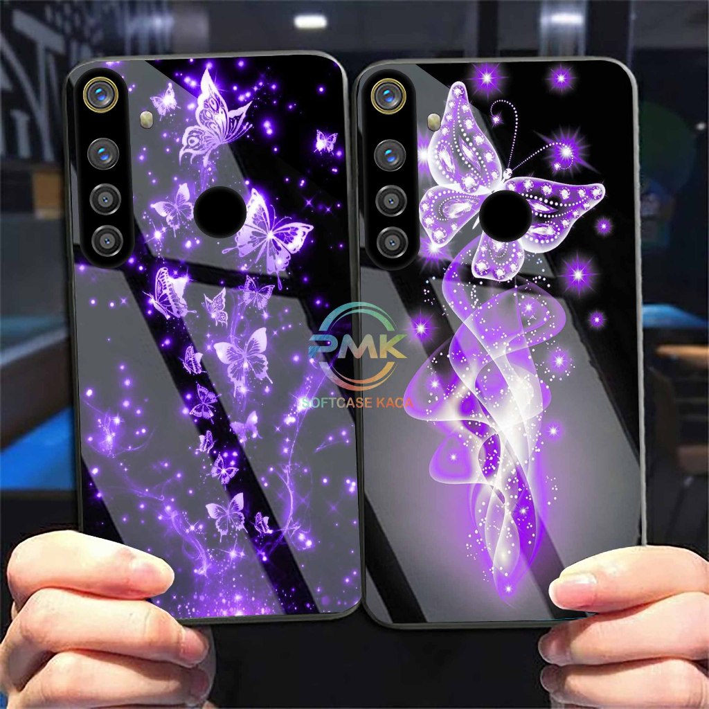 SOFTCASE GLASS KILAU KACA REALME 5 PRO  CASE KACA REALME 5 PRO PMK