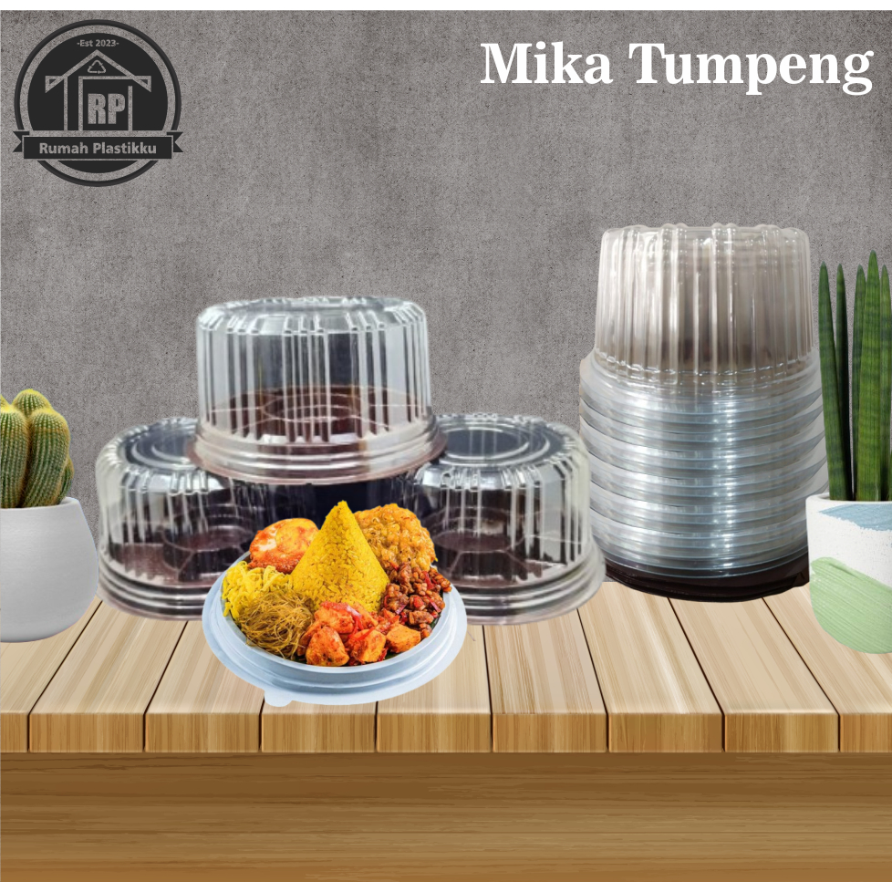 [10pcs] Mika Tumpeng Mini / Mika Tumpeng Sekat / Mika Tumpeng Polos/ Harga per 10Biji