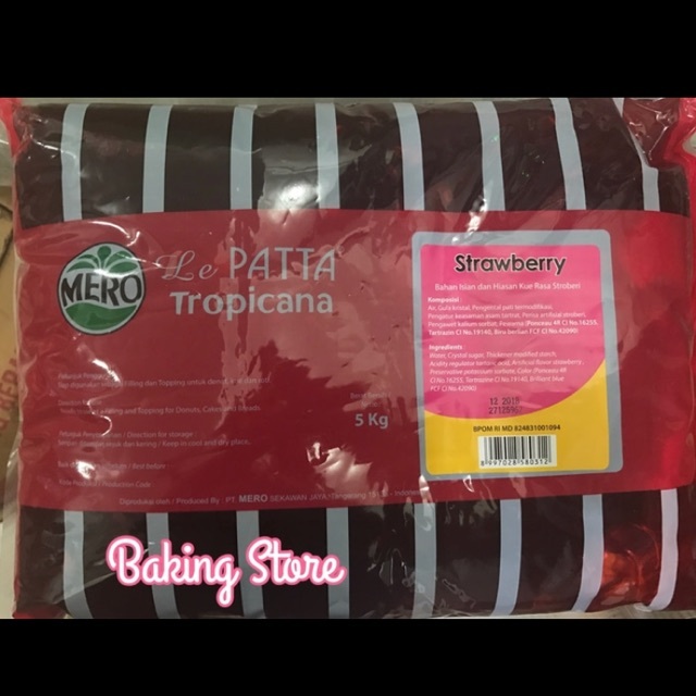

Selai Strawberry Lepatta Kemasan 5kg - Gosend Only!
