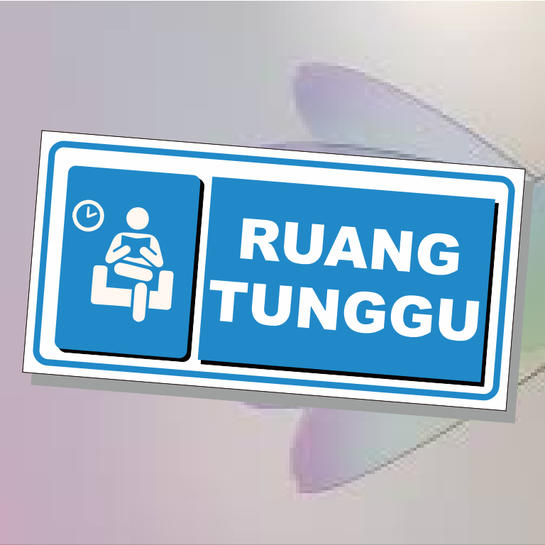 

Stiker Ruang tunngu model 2waterproof