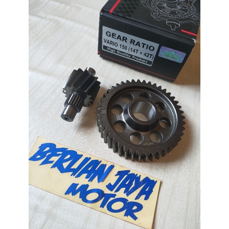 gigi gir Rasio/gear box rasio moto 1 ukuran 14/42 dan 14/43 buat motor honda Vario 150/vario 150/pcx