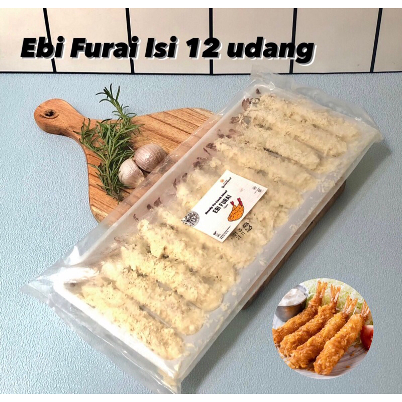 

Ebi Furai Frozen Isi 12 Udang Tepung Siap Goreng