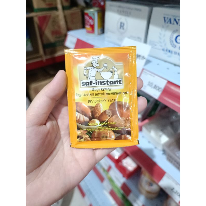 

[ 11 GRAM ] Ragi Instant Saf Saft Instant Sachets 11 Gram Fermipan Sachets Bruggeman Ragi Instant Sachets