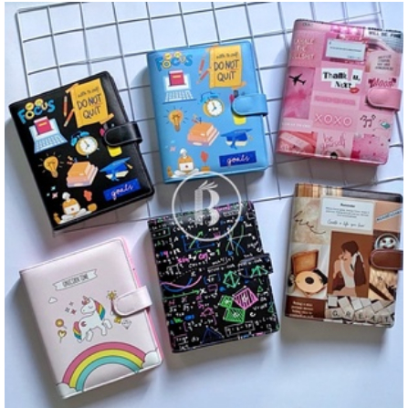 

Bindermu READY Binder NEW 04 Printing Motif Aesthetic Quotes Unicorn Kartun KPOP Doraemon Stitch Bahan Kulit Anti Air 20ring