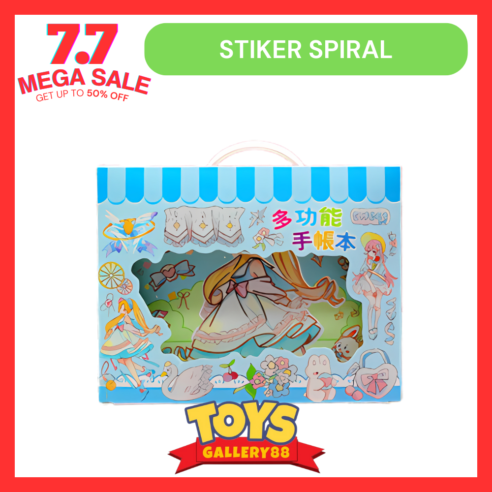 

【COD】Buku Stiker Tas Spiral Aesthetic Kawai Anime Viral Terbaru Isi 14lembar Stiker 6 Lembar dan lembaran tempel stiker lainnya