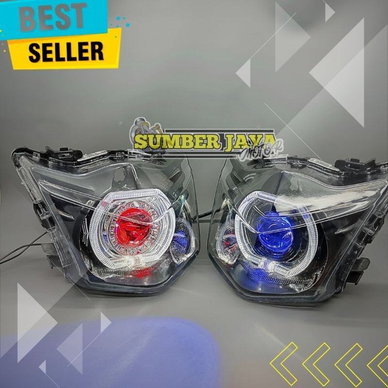 reflektor lampu depan beat karbu biled