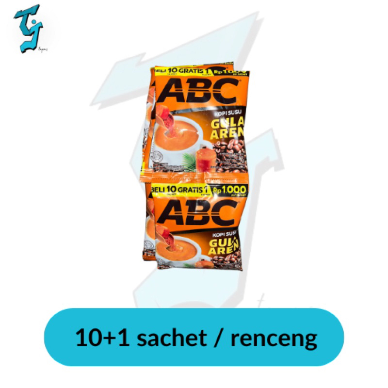 

ABC Kopi Susu Gula Aren, 1 Renceng 10+5 sachet. kemasan baru