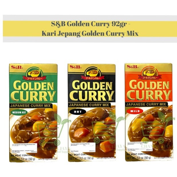 

S&B JAPANESE GOLDEN CURRY 92GR - Kari Jepang Golden Curry Mix