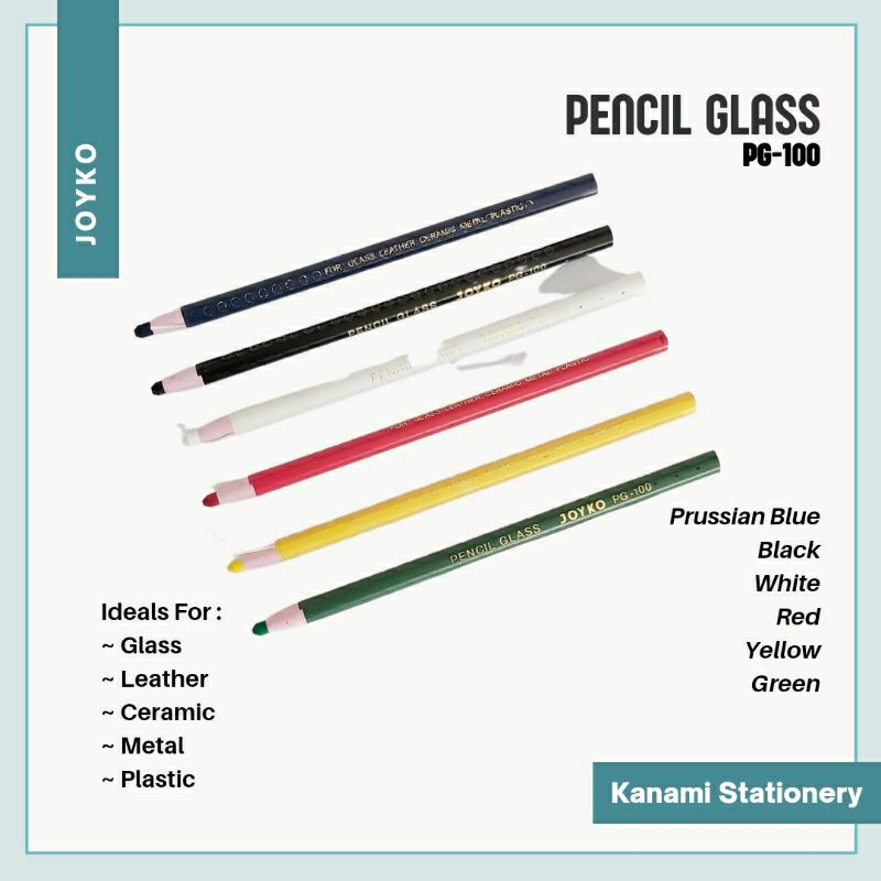 

KANAMI | Pensil Kaca Warna Dermatograph Pencil Glass PG 100 Joyko.