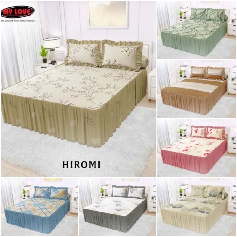 My Love - Sprei Rumbai My Love Uk 180x200 Tinggi 30 Cm / Sprei Rumbai My Love 180x200 Motip Terbaru