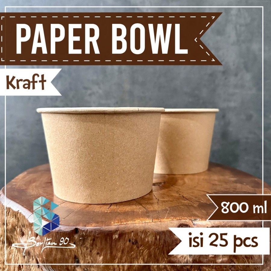 paper bowl/rice bowl/paper bowl 650ml/mangkong kertas/paper bowl karft