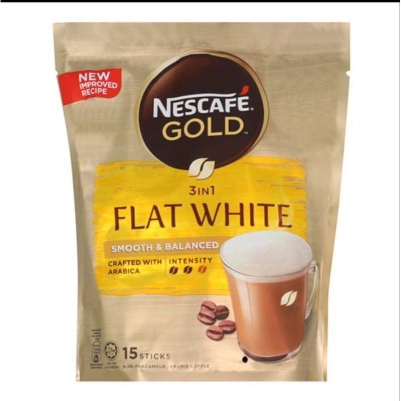 

Nescafe Gold 3 in 1 Flat White 15sX24g