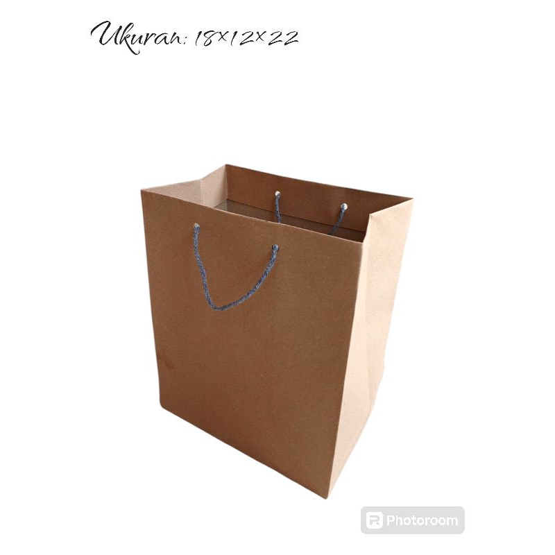 

Paperbag Costum Sablon | Ukuran 18×12×22 | Paperbag Souvenir | Terlaris | Termurah