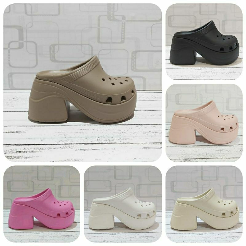CROCS SIREN CLOG WEDGES 10cm