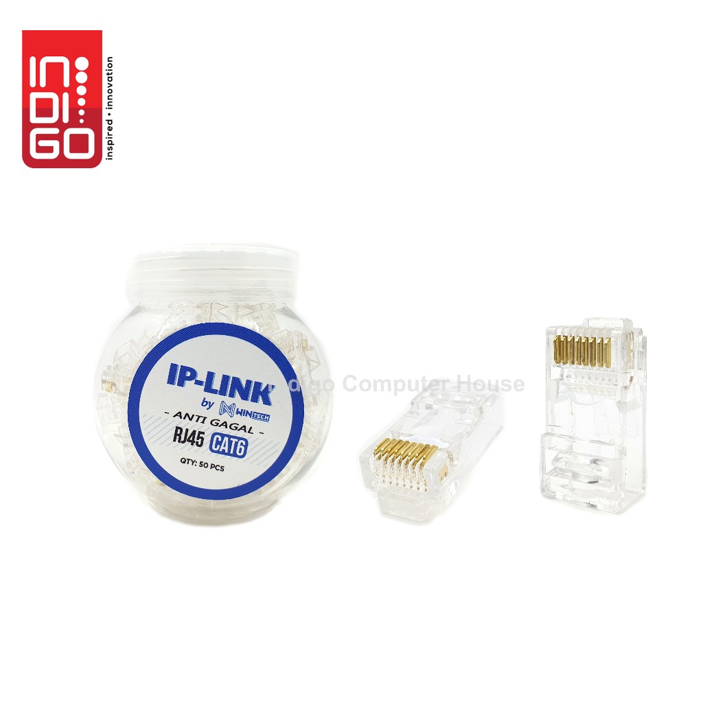 RJ45 IP-LINK CAT6 ANTI GAGAL / RJ 45 IPLINK CAT6 ANTI GAGAL