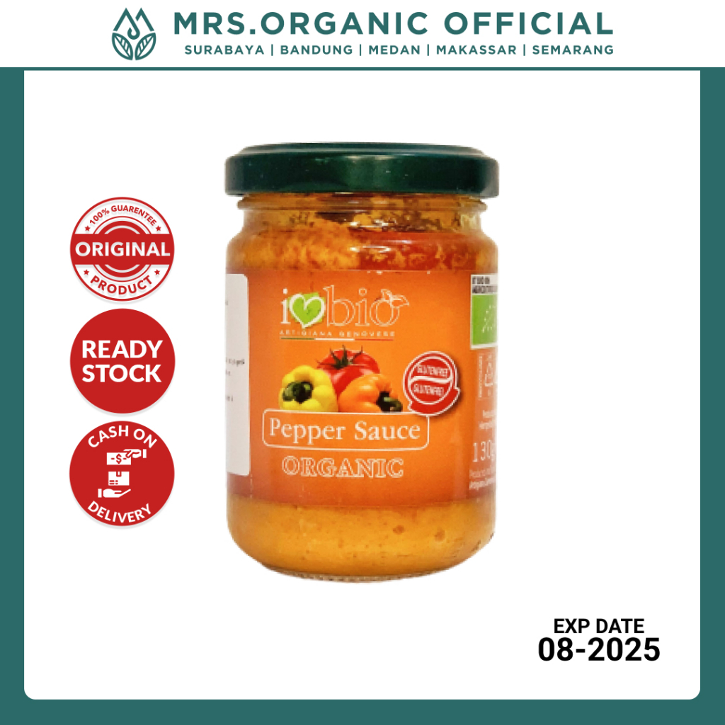 

Saus Genovese Sauce Bumbu Masak Pasta Italia Artigiana Amadori Organic Sweet Pepper Sauce 130g - Organik Topping Spagheti Pizza