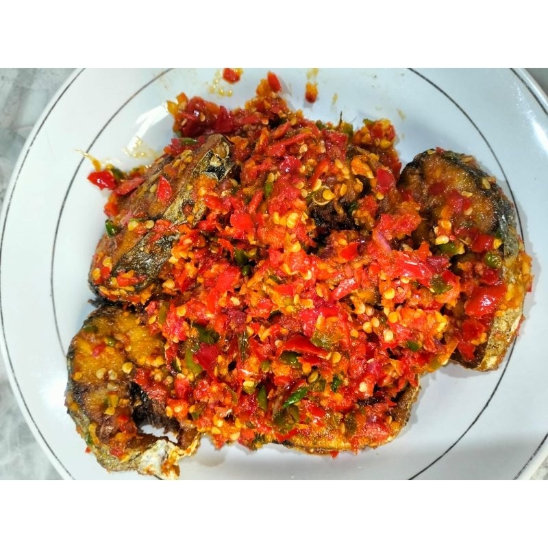 

Balado Ikan Tenggiri / ikan tenggiri sambal