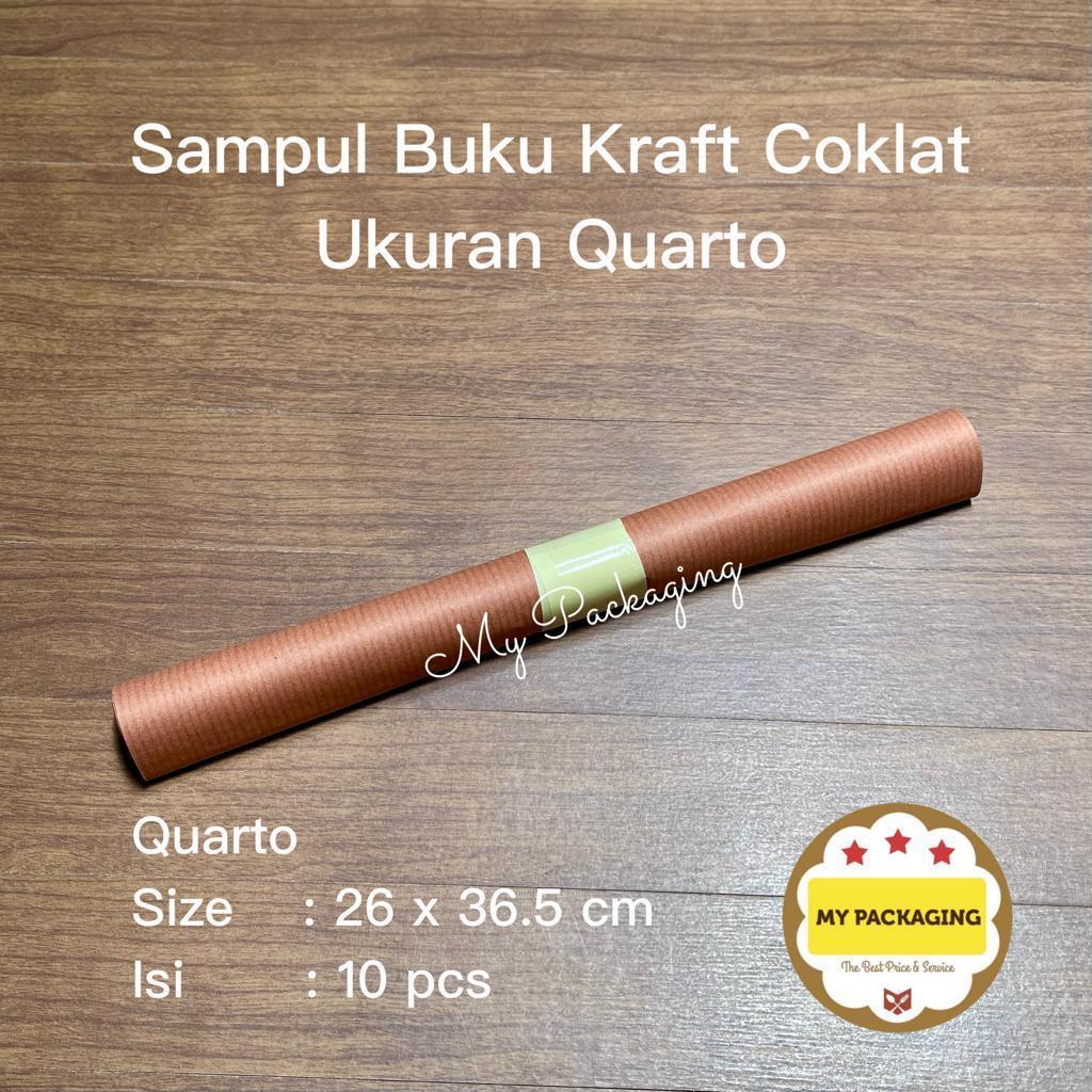 

Sampul buku Coklat Kraf ukuran kwarto / boxy - ECER 10 LEMBAR