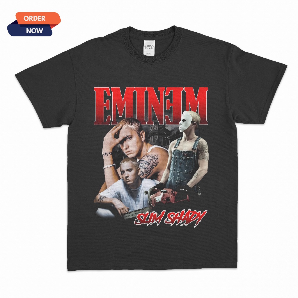 KAOS EMINEM SLIM SHADY BAJU PENYANYI PREMIUM T-SHIRT PRIA WANITA RAPPER