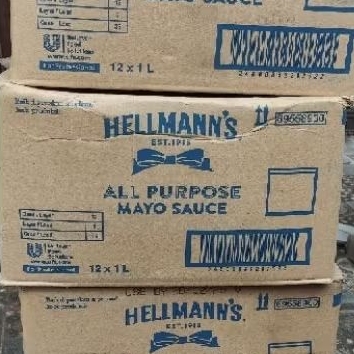 

1 dus hellmanns all purpose mayo 1 liter (12 pcs)