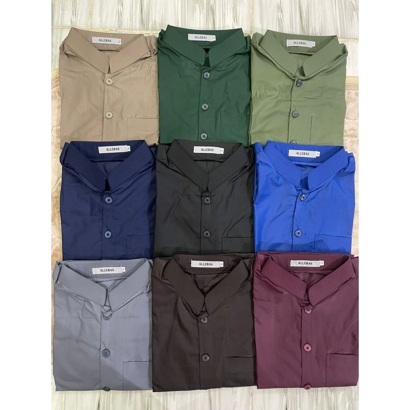 BAJU KOKO ALLEBAS/BAJU KOKO HAIBAH POLOS MURAH