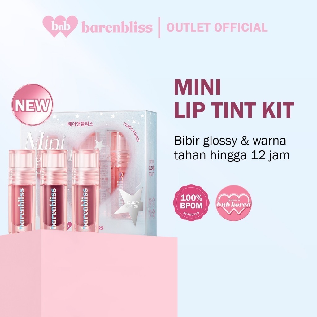 QEILA - BNB Barenbliss Peach Punch Mini Lip Tint Kit 3 x 1,5 ml