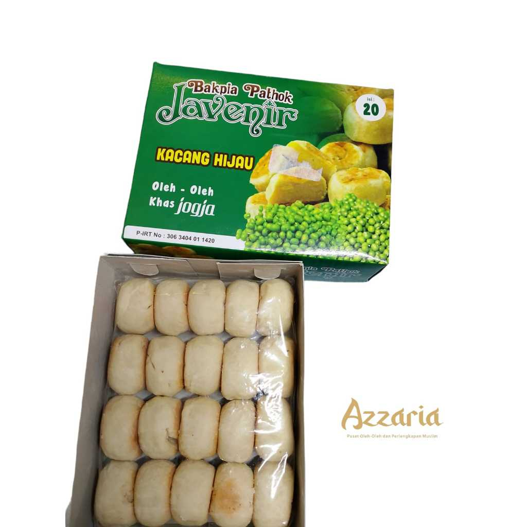 

AZZARIA Bakpia Pathok Kering Rasa Kacang Ijo Khas Jogja