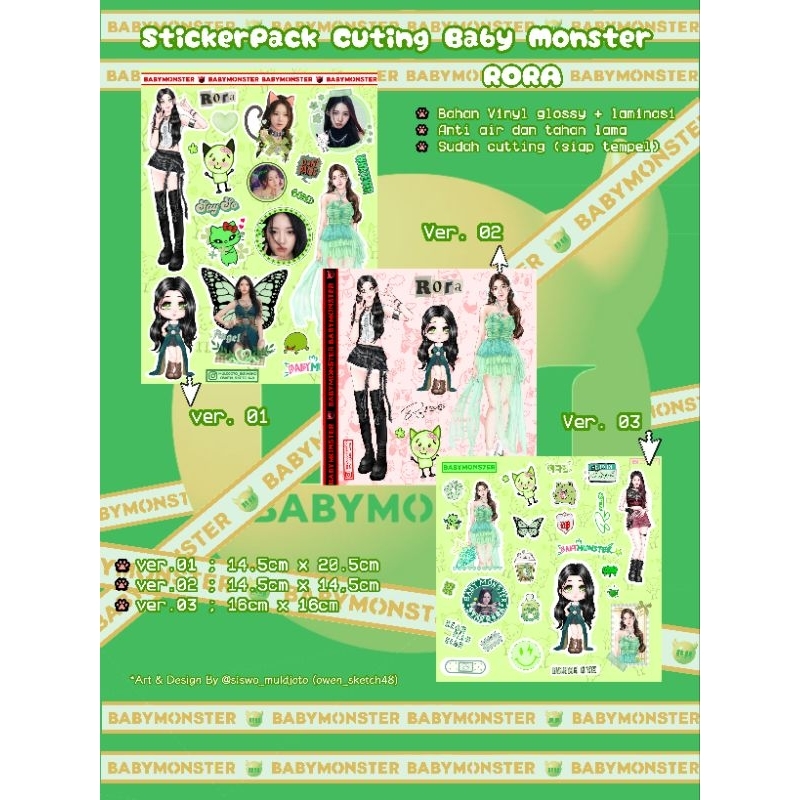 

StickerPack Baby Monster RoRa