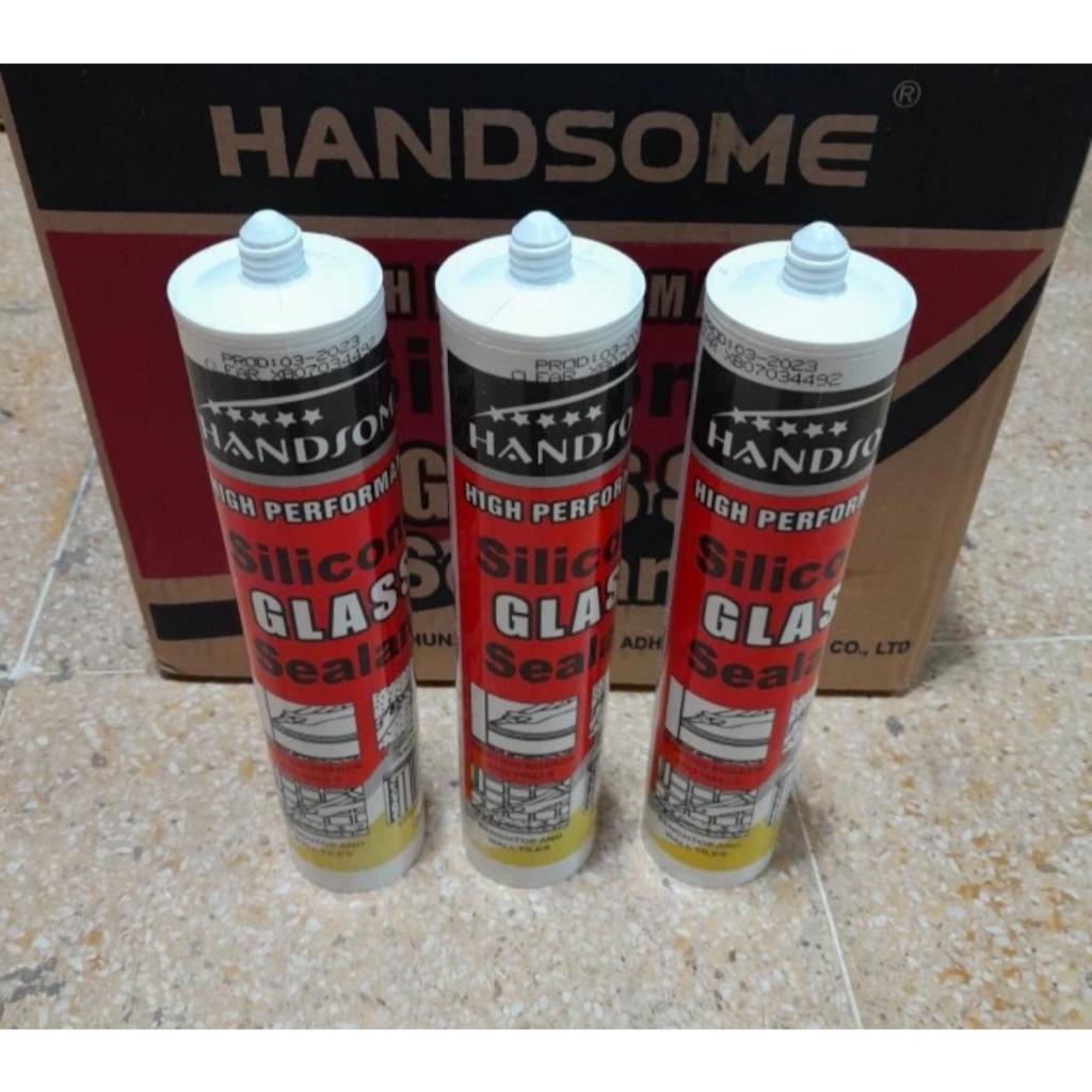 Lem Botol Kaca Handsome / Lem Silicone Clear ( Bening )
