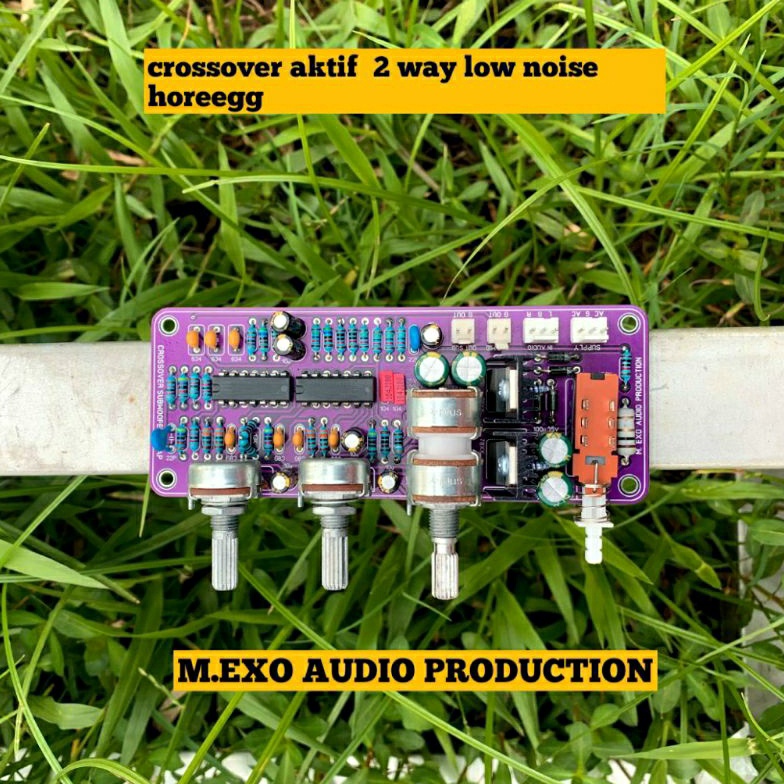 KODE L19R Kit Crossover Aktif Lpf 24db Asli 2 Way Subwoofer Dan Mid High