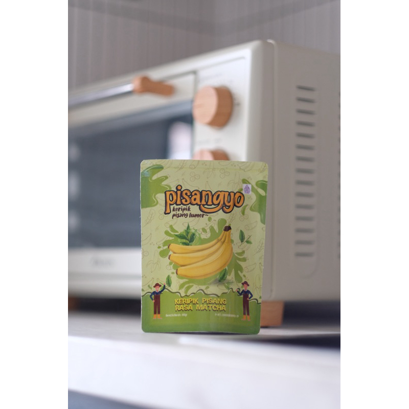 

keripik pisang coklat varian greentea
