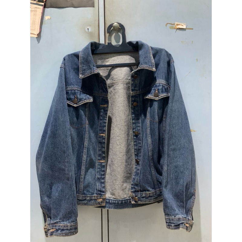 Jaket jeans vintage art indiana jones